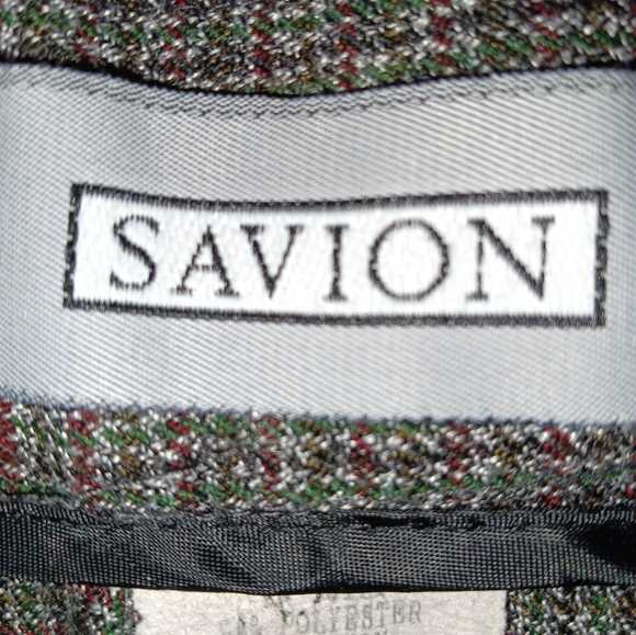 Vintage :: Savion Vintage Gray Pleated High Waist Pants Size 8 - Picture 6 of 7